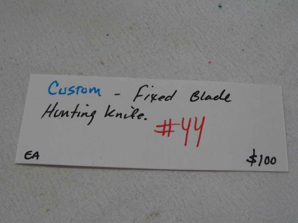 Custom Fixed Blade Hunting Knife. #44