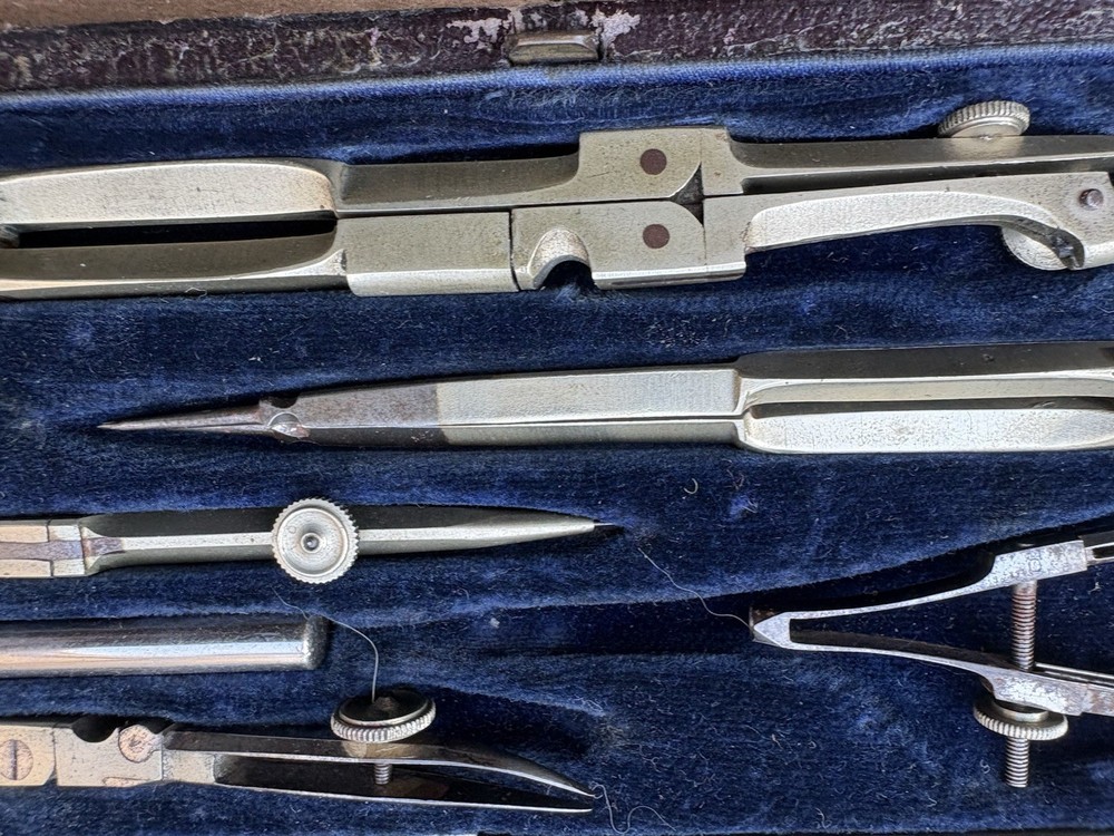 vintage technical drawing instruments