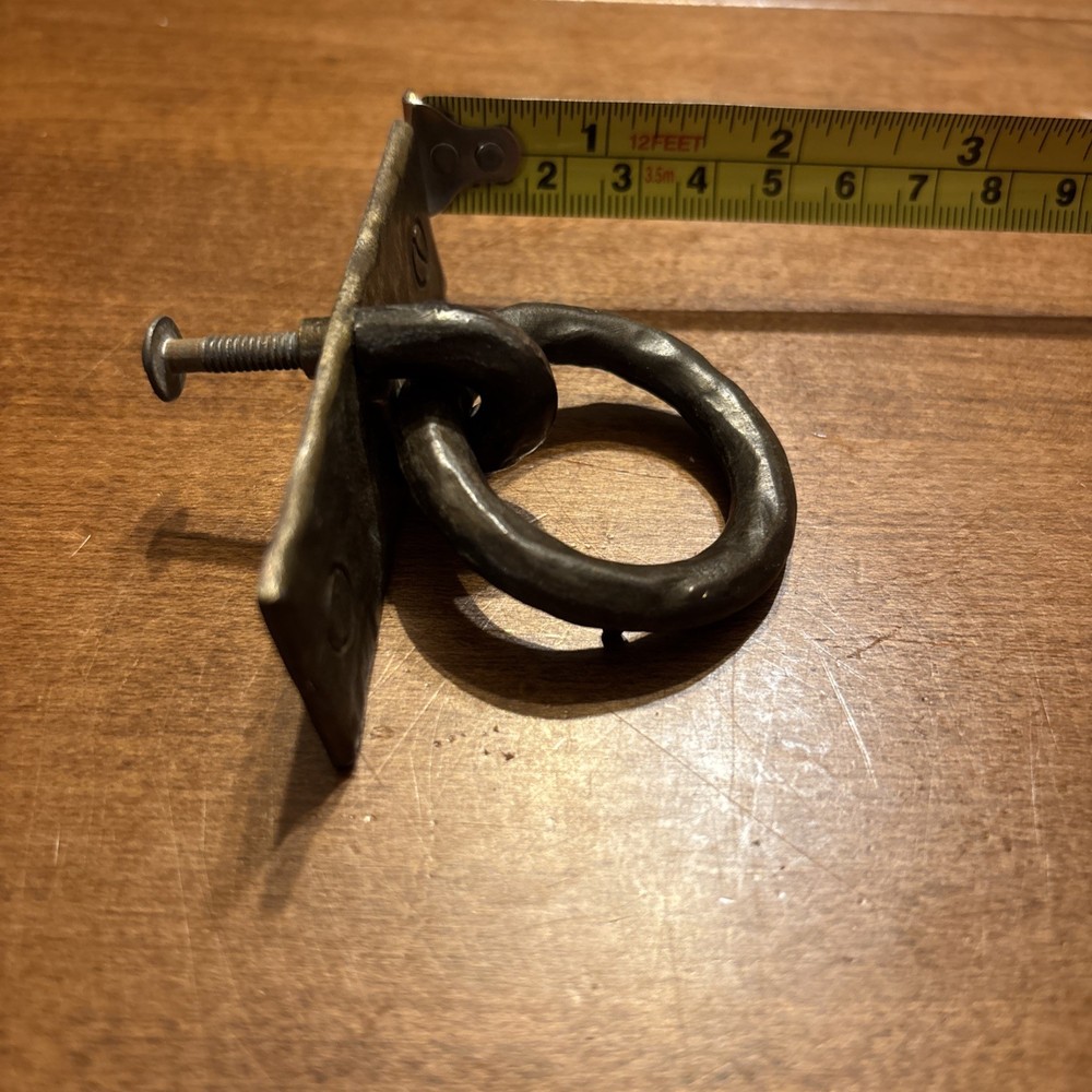 Hammered Brass Drawer Pull Mission - Antique Copper Finish WITH 4 Drawer pulls
