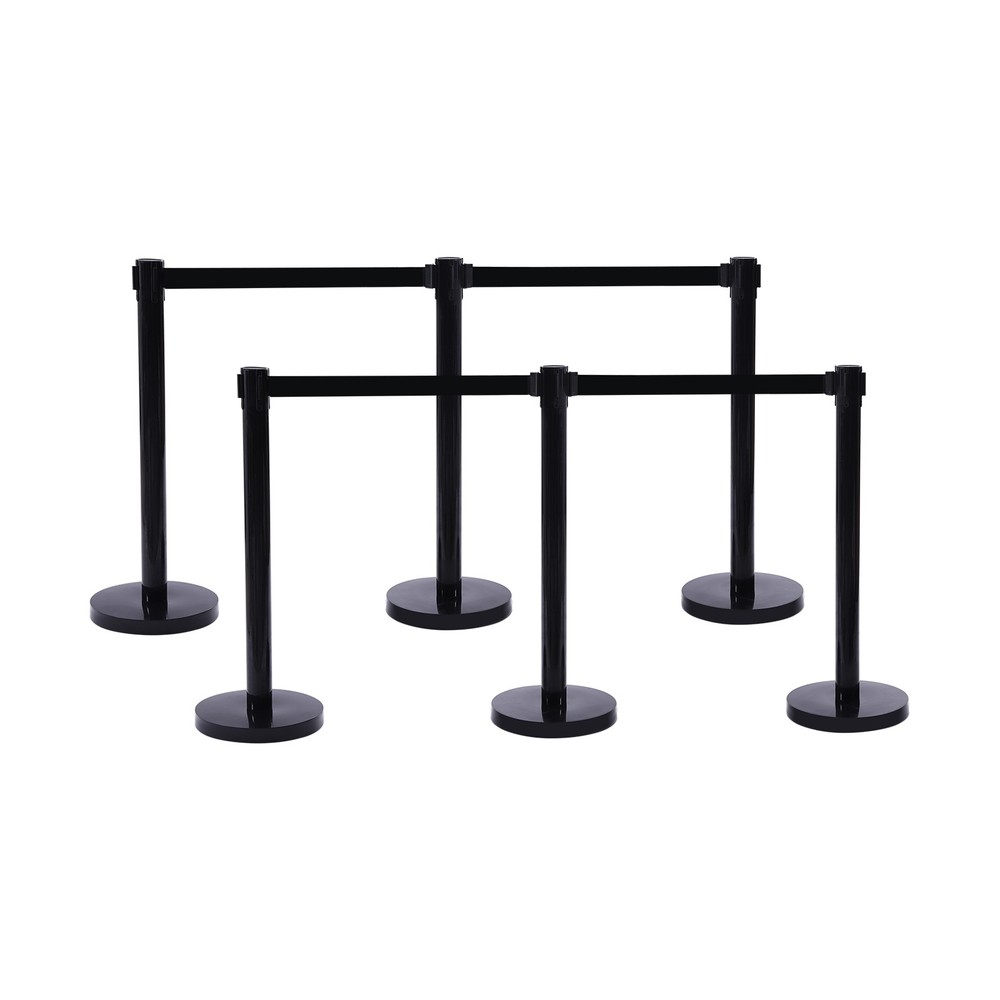 Order Maintenance Isolation Barrier Black Crowd Queue Control Stanchion