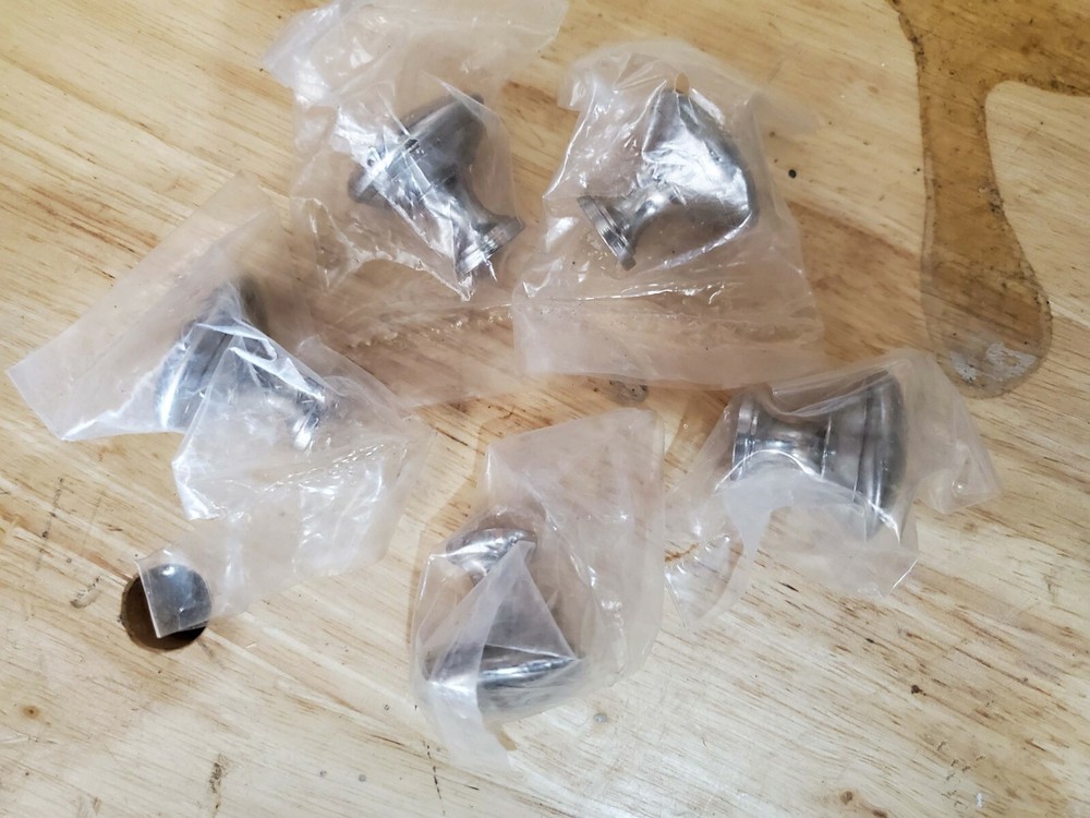 Cabinet Pulls/Knobs. Two styles in Brushed Satin. 35 total. Screws Included.