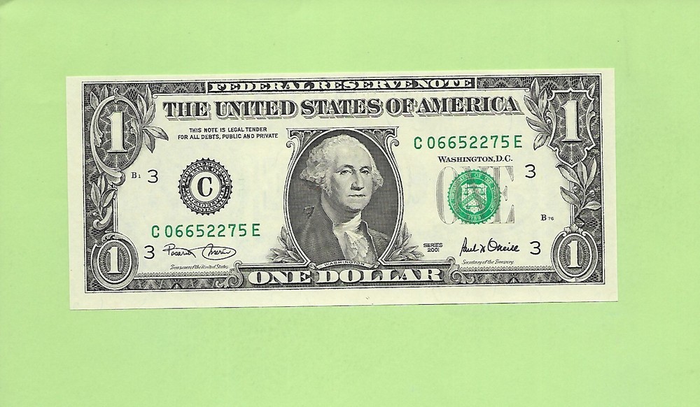 2001 ..UNCIRC $1  C 0665 2275 E .... 2001  $1  C-E       NICE NOTE       FRN
