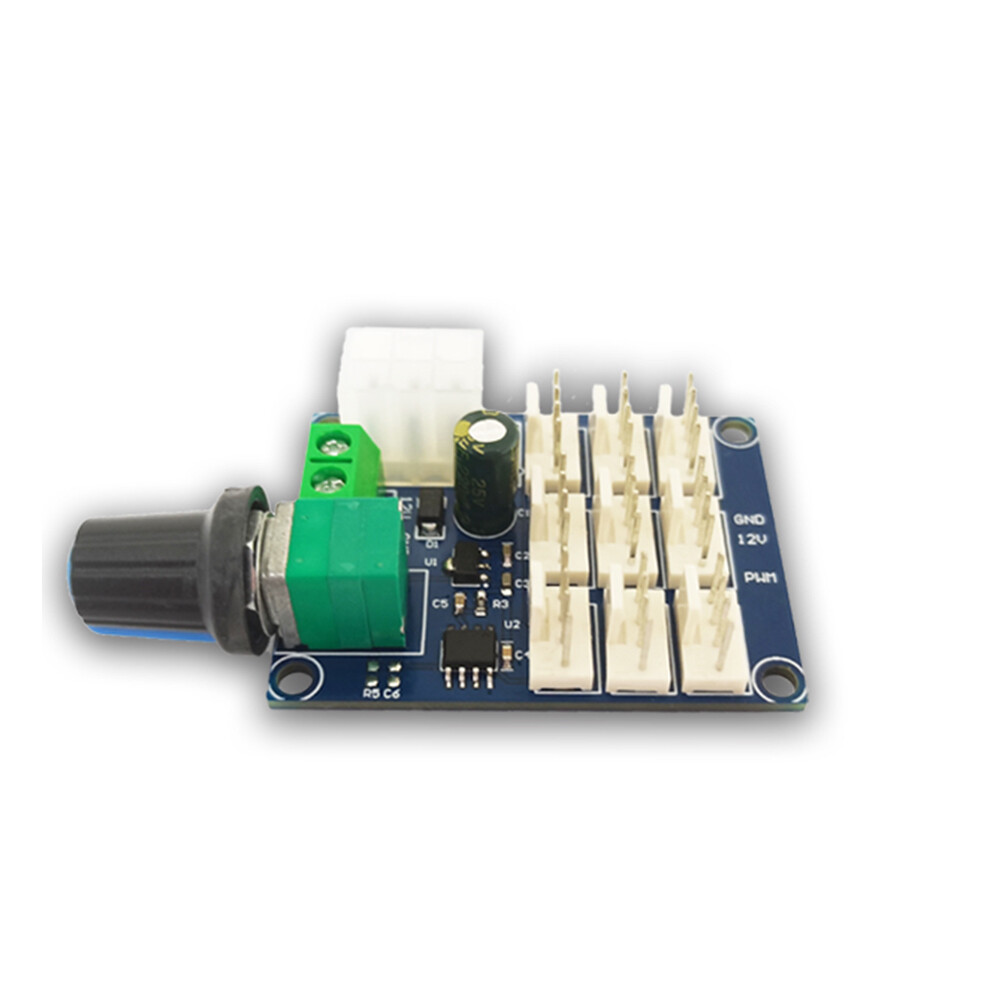 PWM Motor Speed Regulation Controller 12V Computer Chassis Fan Multi Channel