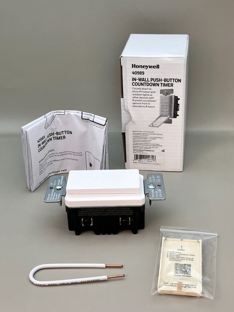 Honeywell 40989 In-wall Push-button Countdown Timer