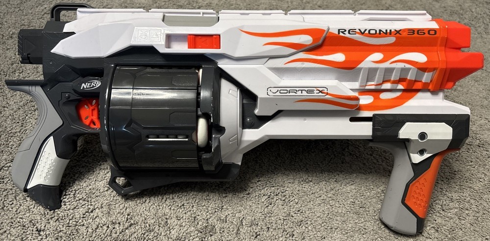 NERF 2012 Vortex REVONIX 360 Disc Blaster with DISCS