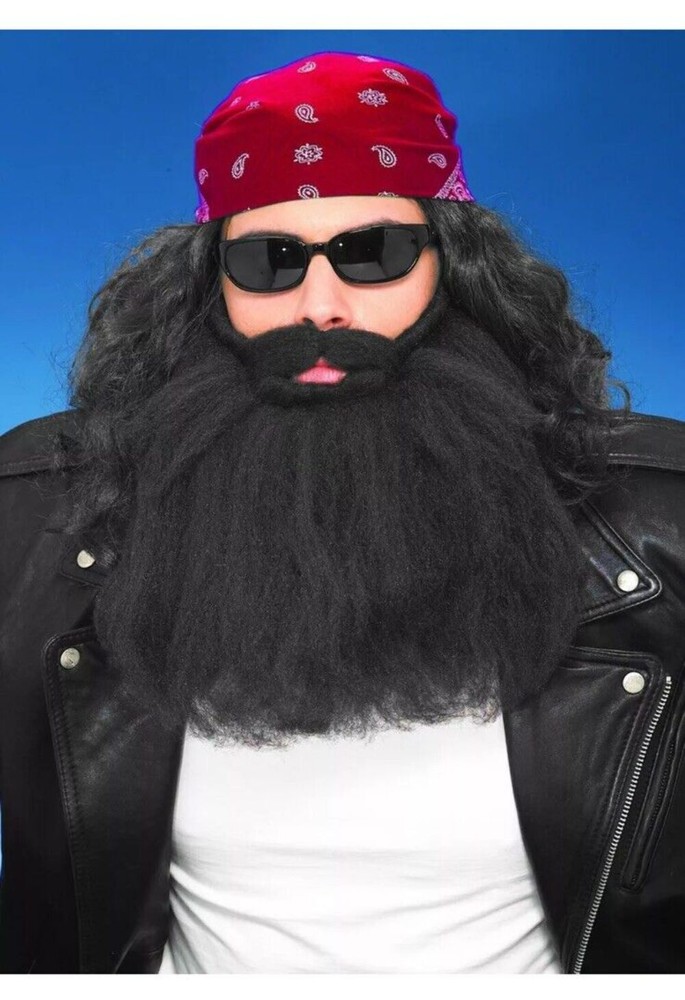 Black Beard & Moustached 14" Great Quality New by Forum