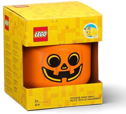 LEGO Small Stackable Storage Head, Pumpkin [New Toy] S Shirt, Brick