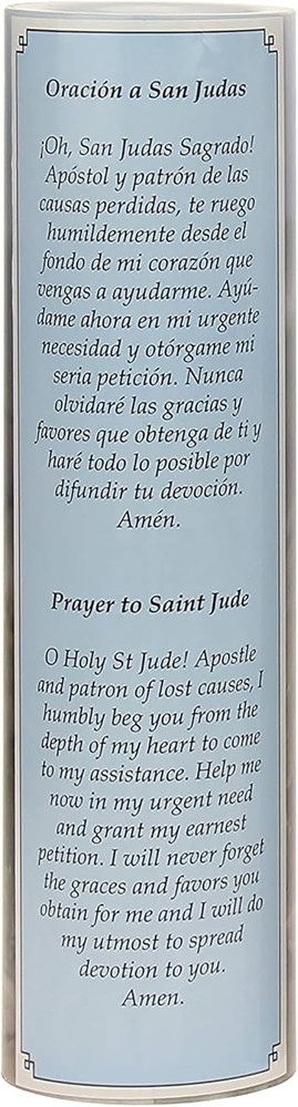 Stonebriar St. Jude Flameless LED Devotional Prayer Candle 1 Count,