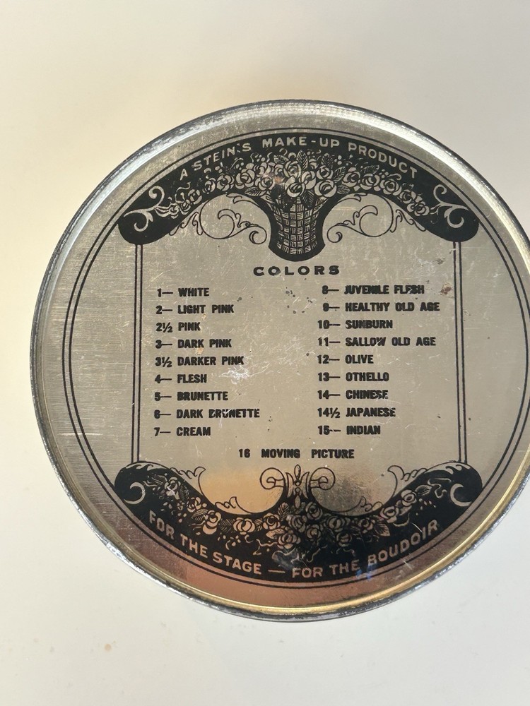 Antique Steins Face Powder Tin