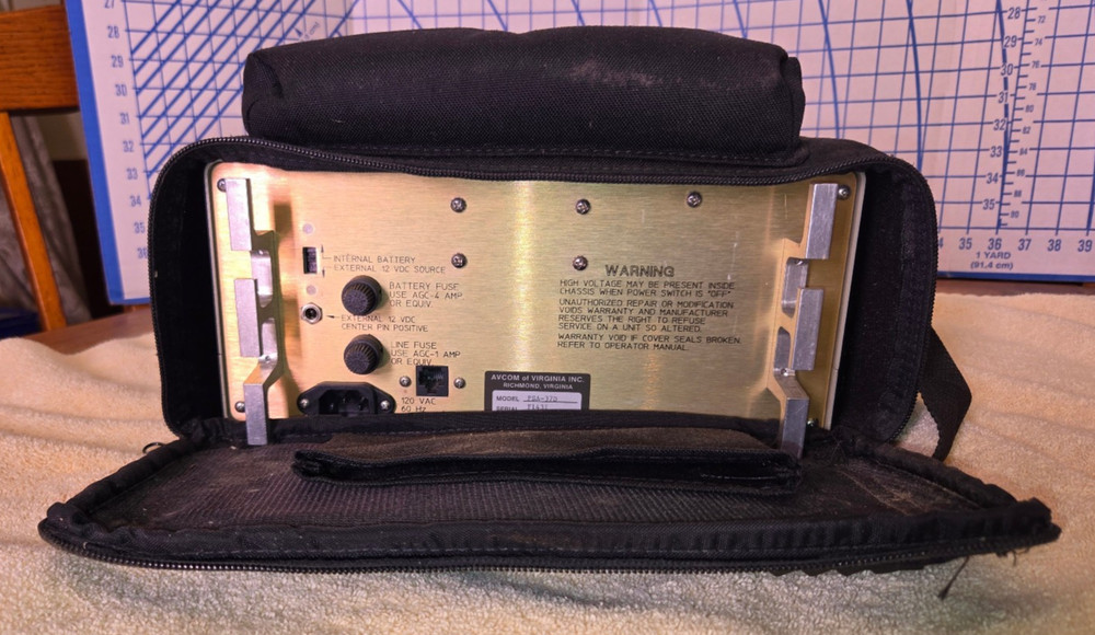 Used AVCOM PSA-37D Portable Spectrum Analyzer – Powers On