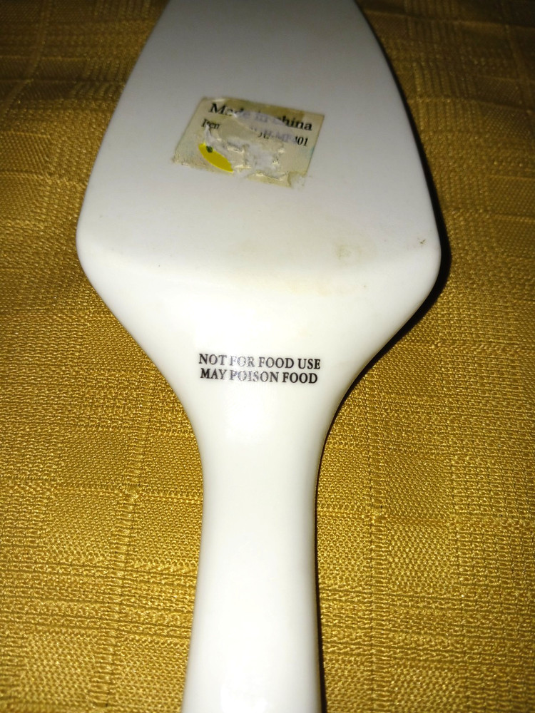 porcelain spatula wedding cake pie server rose design