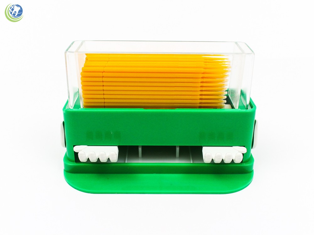 Dental Disposable Micro Applicator Tip Brush Dispenser With 100 Applicators