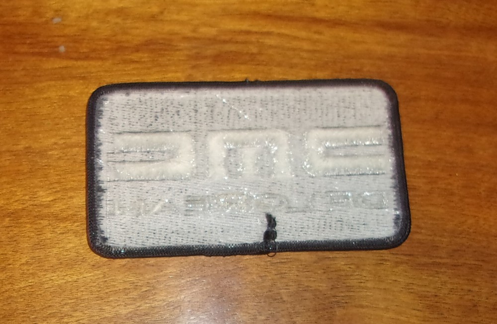Vintage DMC DeLorean Patch