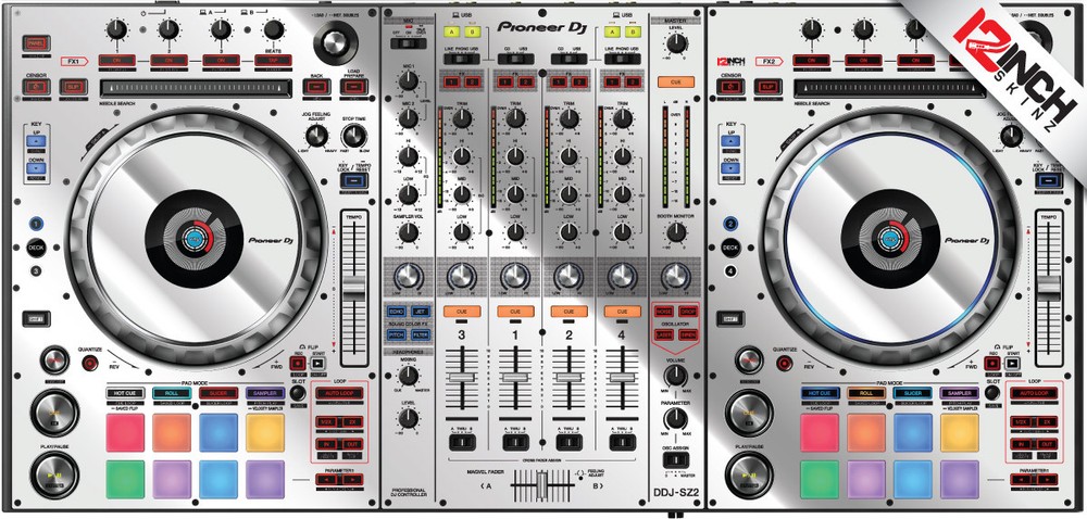Pioneer DDJ-SZ2 Skin MIRROR SILVER