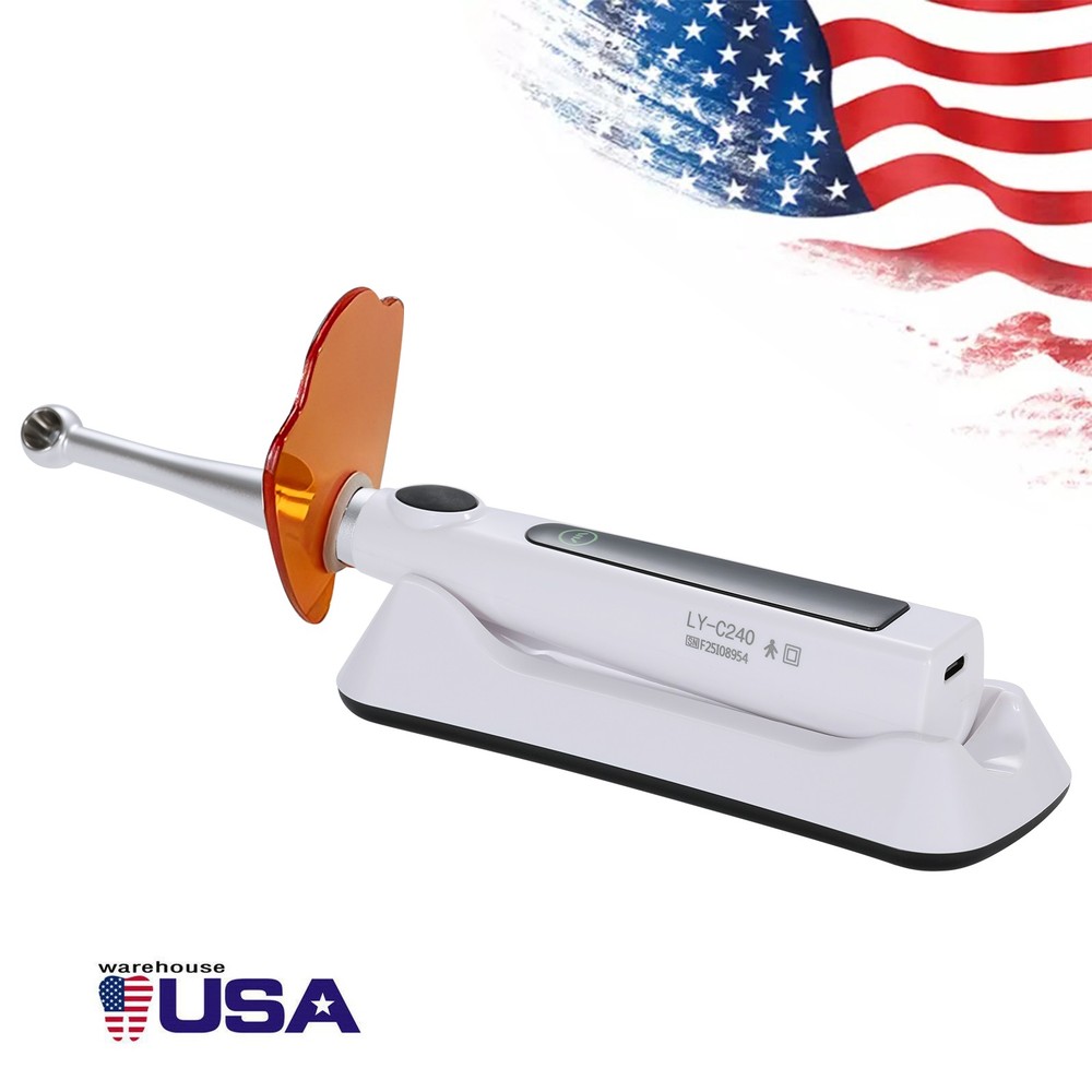 Dental LED Light Cure Lamp Cordless 1 Second Fast Curing Light 4 Modes