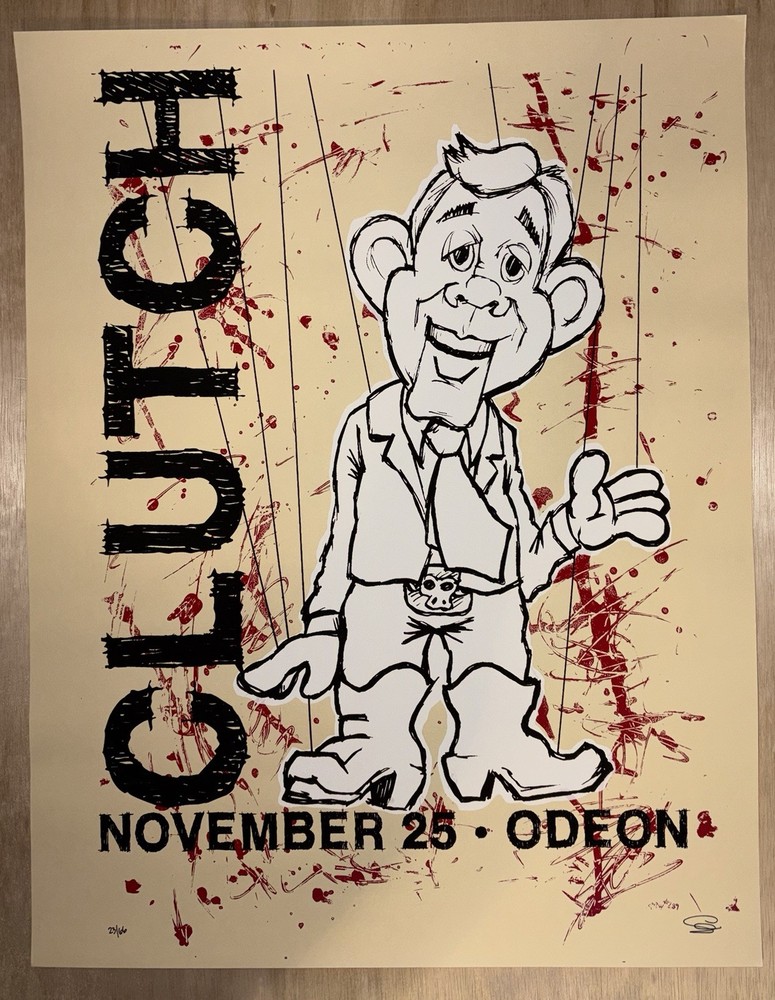Clutch Band Poster Silkscreen Signed Numbered Nov 25 Odeon Cleveland
