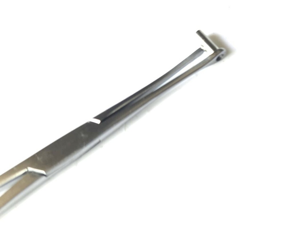 Open Bucket End Tragus Type Forceps 6" Body Piercing Tool