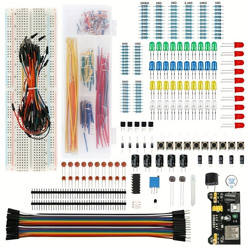 ‌830-in-1 Electronic Components Kit for Arduino Projects & Circuit Experiments‌