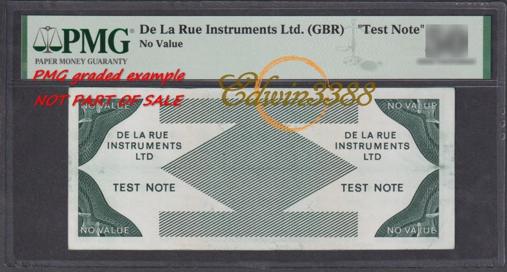 TDLR ATM USD Test Note : De La Rue Systems 1970's (UNC)