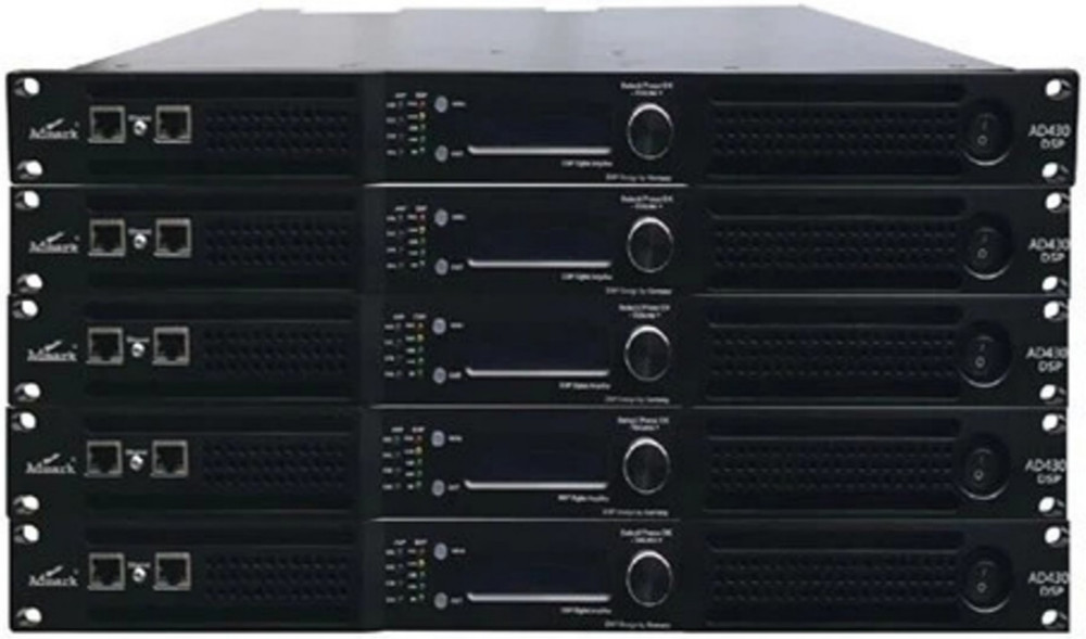 Admark AD30DSP 2-Channel 1 U Rack Mount Class-D Power Amplifier AD-30 DSP