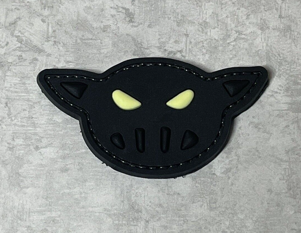 BlackSheep Warrior Patch Pvc Tactical Glow in The Dark Black Sheep Patch