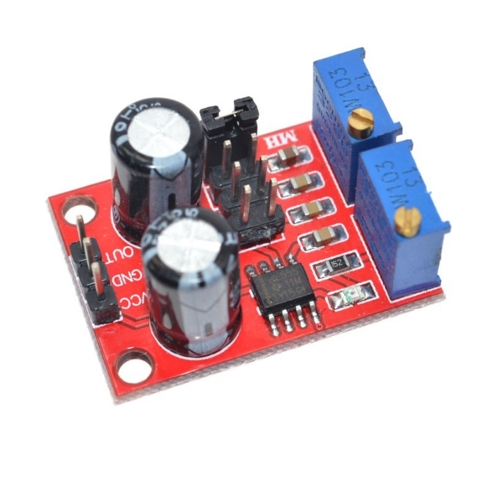 NE555 pulse frequency duty cycle adjustable module square wave signal generator
