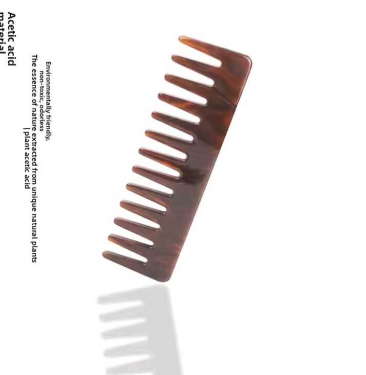 Wide Tooth Acetate Comb Hair Detangler