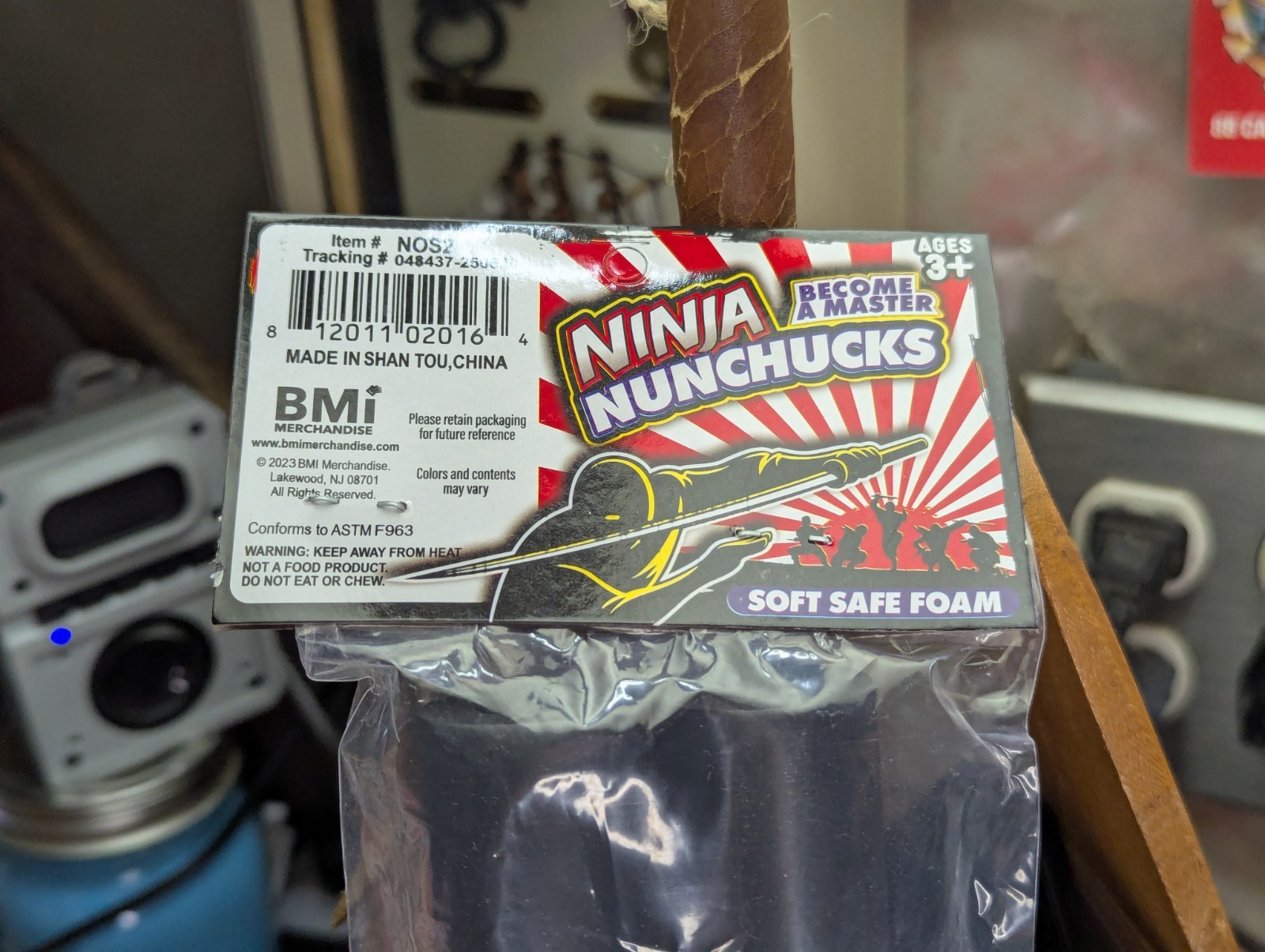 Ninja Nunchucks (Soft Safe Foam) NEW Halloween Karate Accessory 10" SEALED Toy