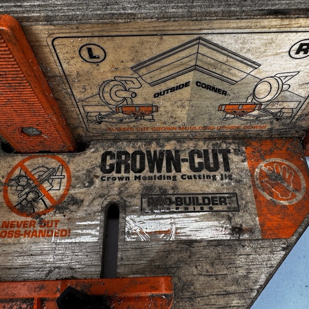 Bench Dog Crown Moulding Cutting Jig used