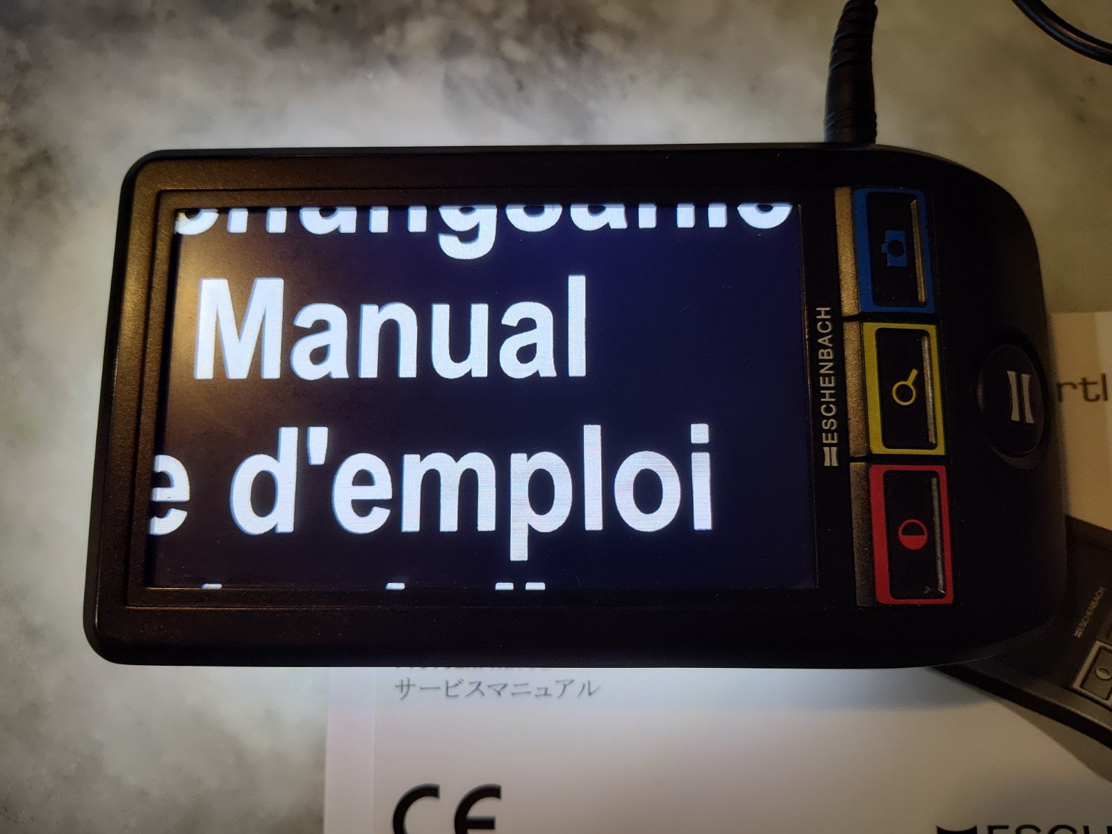 ESCHENBACH SmartLux Digital Portable Magnifier HD 165011 + Charger *Bad Battery*