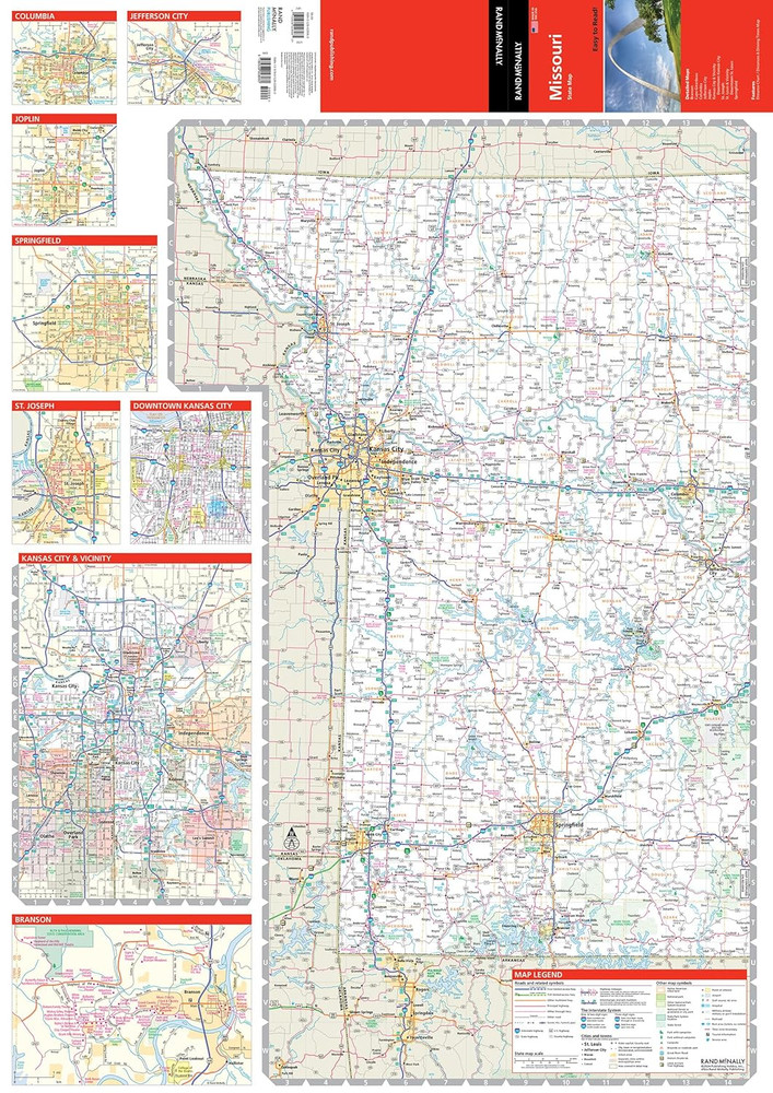 Rand McNally Easy to Read: Missouri State Map