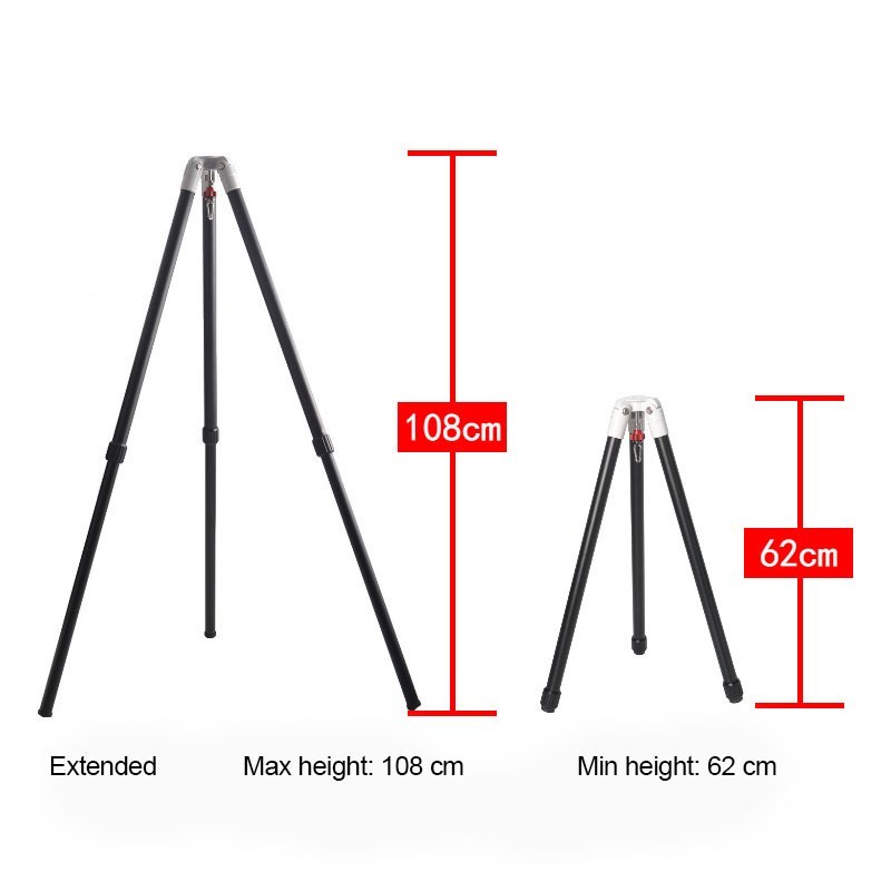 Stable Adjustable AZ Mount & Extendable Aluminum Tripod for Telescopes