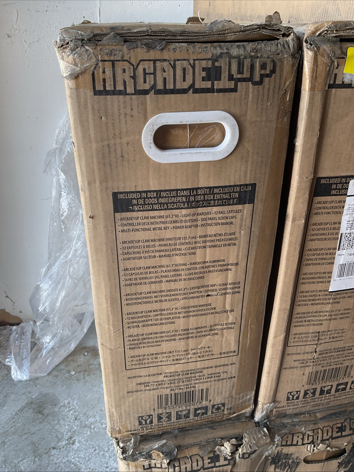Arcade1Up Full-Size Claw Machine Light-Up Marquee Arcade Brand New