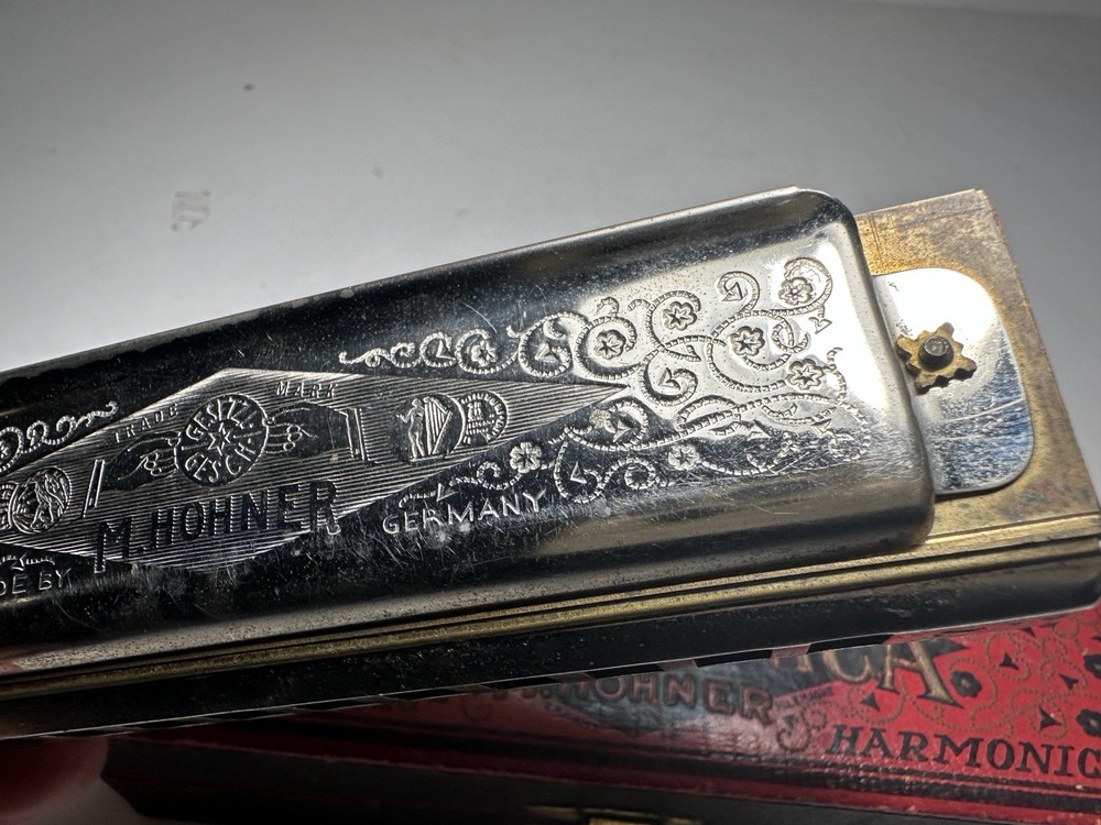 Vintage M. Hohner Super Chromonica Harmonica No. 260 – German Made – Boxed