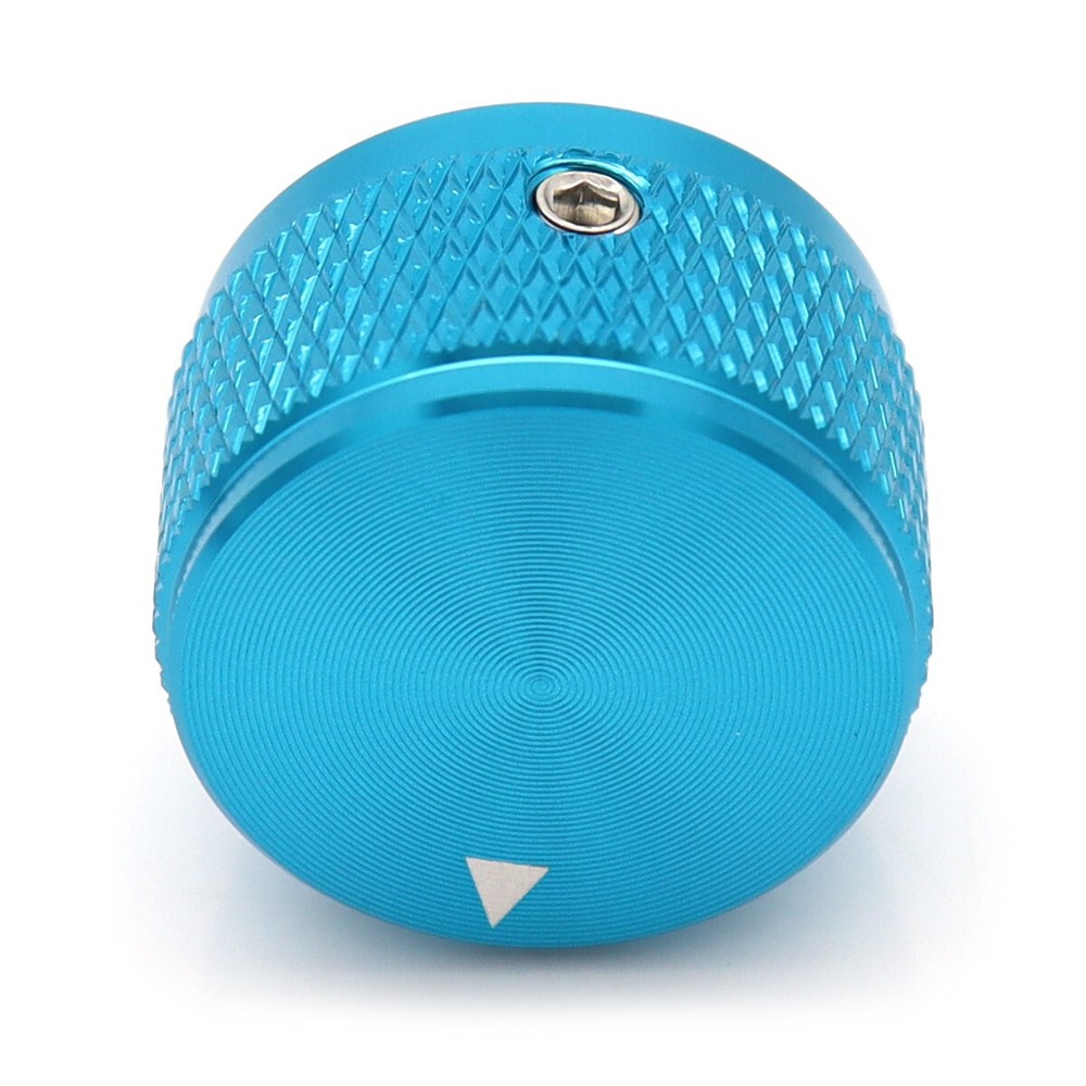 4Pcs Aluminium Alloy Electric Bass Guitar Knobs Volume Tone Control Knobs Blue