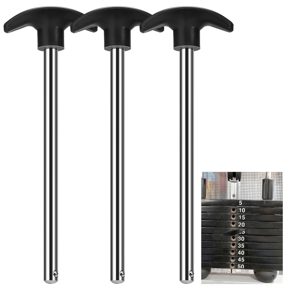 3Pcs Weight Stack Pin Gym Machine Universal Strength Training 3/8 x 6 Inch
