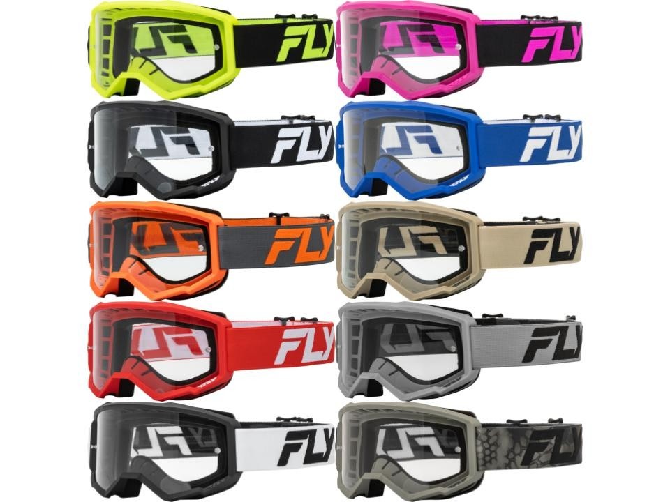 Fly Racing Focus Goggles Adult Size Clear Lens Motocross Off-Road MX/ATV/UTV '25