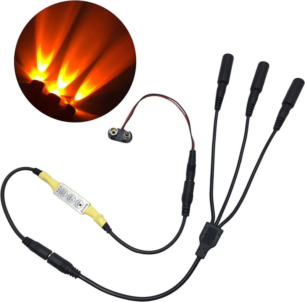 Mini Flame Orange LED Light Kit - Theatrical Torch Effects