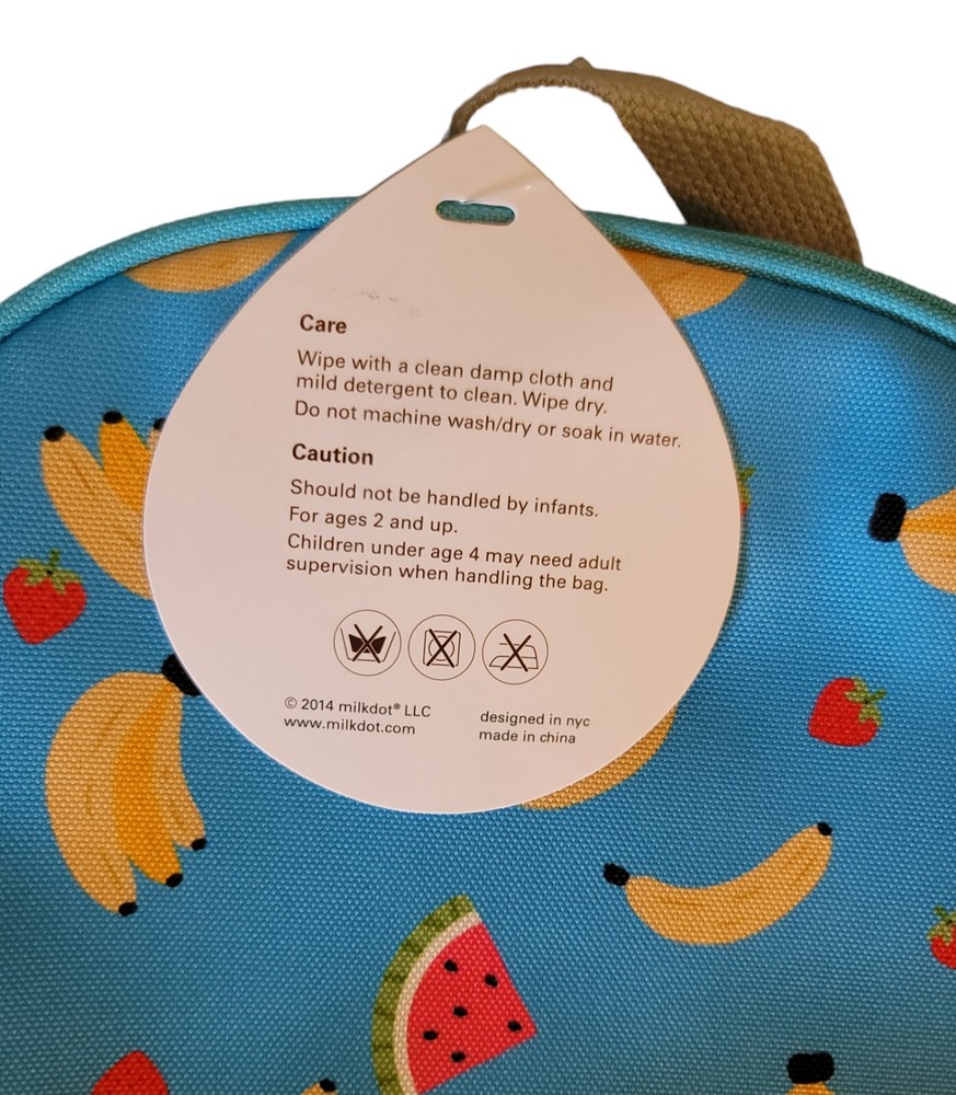Milkdot Designer Mini Backpack Perfect for Kids Fruit Pattern