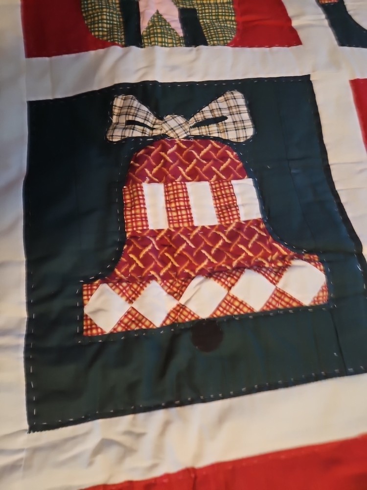 Christmas Handmade Patchwork Throw 50"X60" New