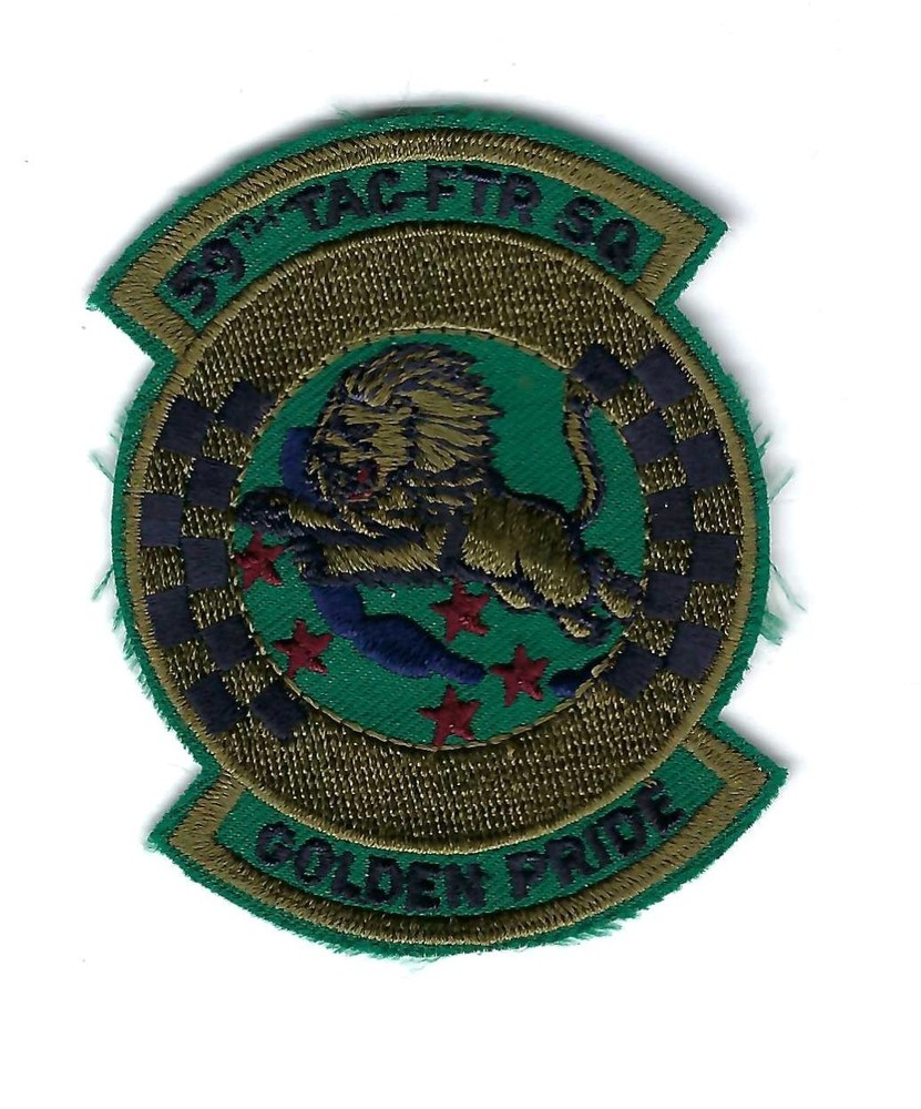 PATCH USAF  59TH TAC FIGHTER SQ TFS SUBD 3"  EGLIN  AFB      FS-26B