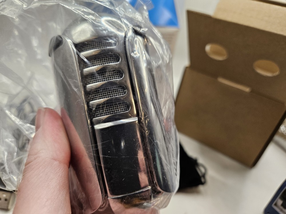Samson Meteor Mic USB Silver Microphone Noise Cancel Technology Used Condition