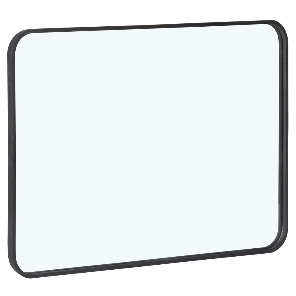 24" x 36" Wall-Mounted Wall Rectangular Wall Mirror Metal Frame Bathroom Indoor
