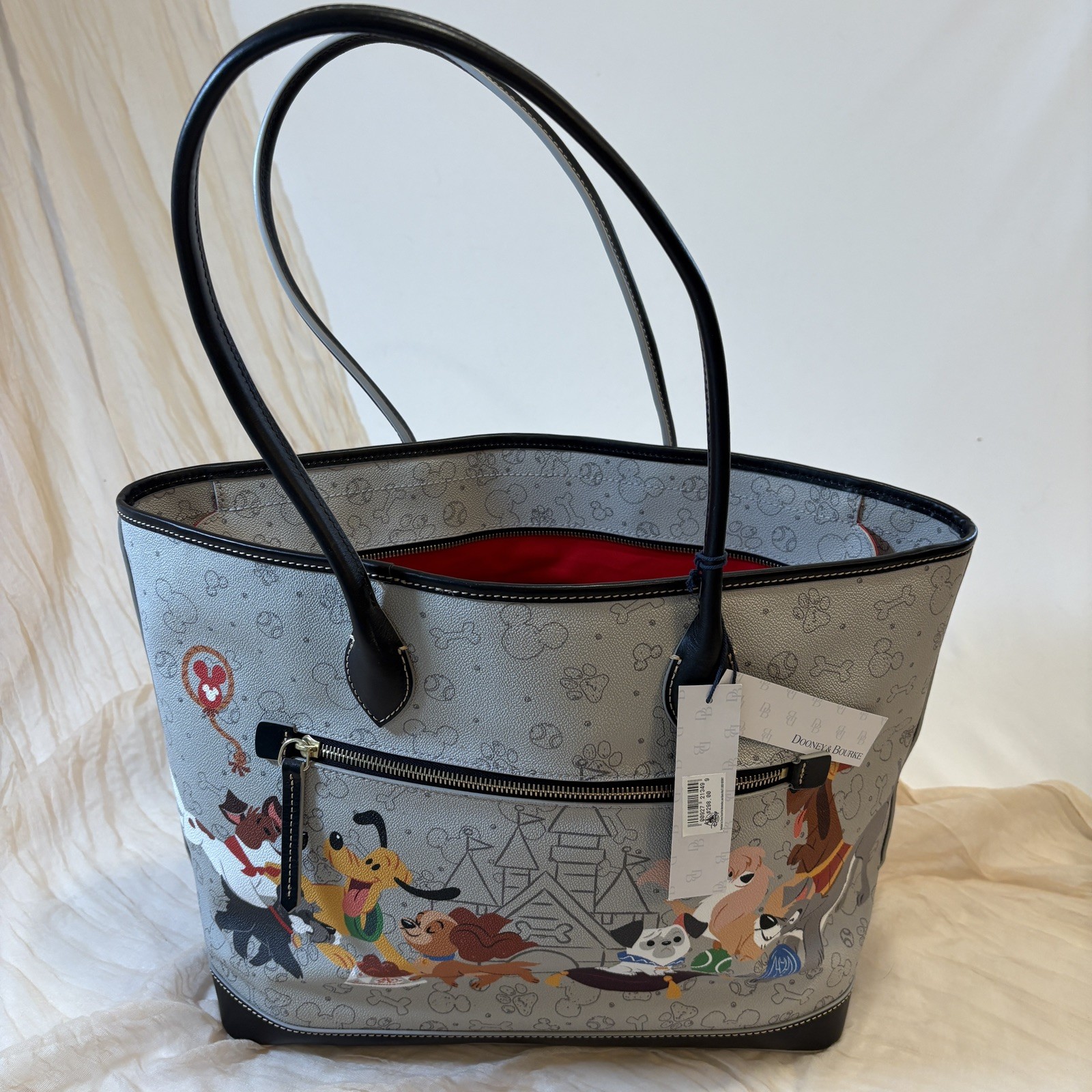 Dooney & and Bourke Disney Dogs Women's Leather Tote Bag NWT