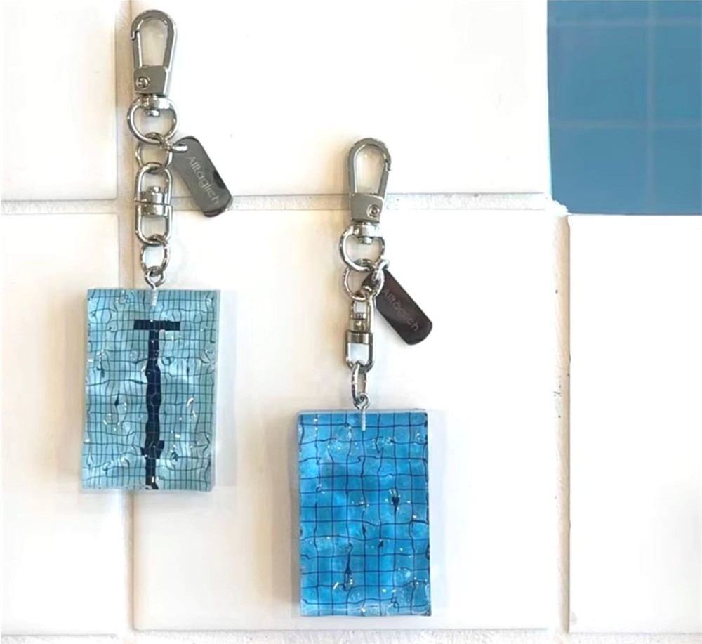 Swimming Pool Inspired Keychain