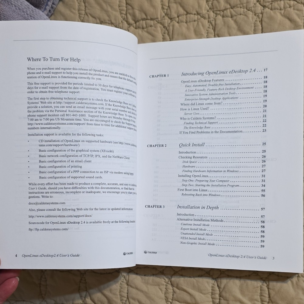 Caldera Systems OpenLinux eDesktop 2.4 User's Guide Manual for Linux