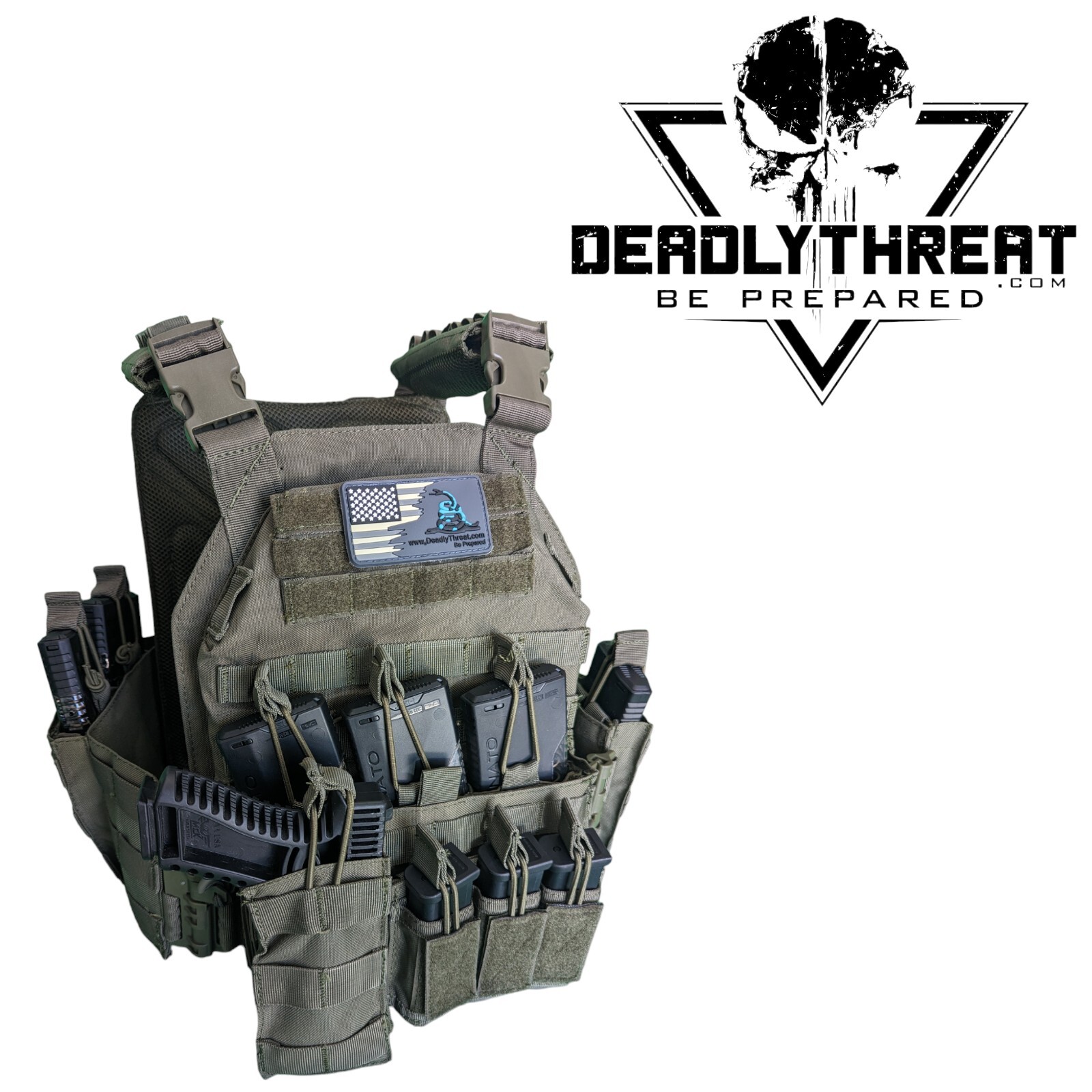 Urban Assault Phantom Sage Tactical Vest Plate Carrier W/ Level III Armor Plates