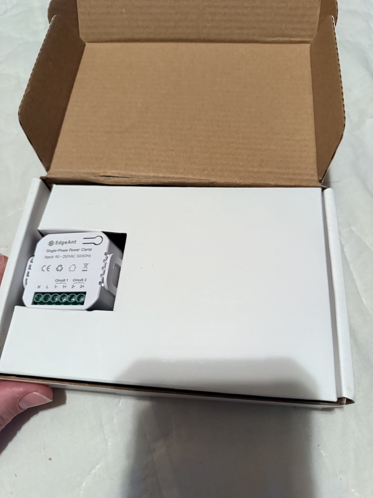 Energy Monitor, Home Smart Single Phase Clamp Electricity Meter with 2 * 120A...