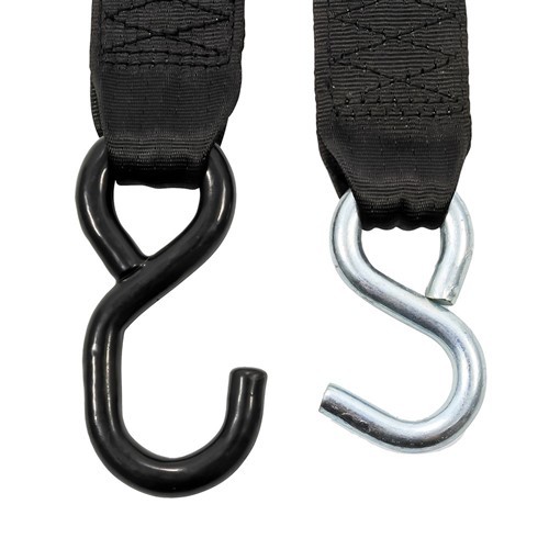 Camco Retractable Tie Down Straps - 2" Width 6' Dual Hooks (50031)