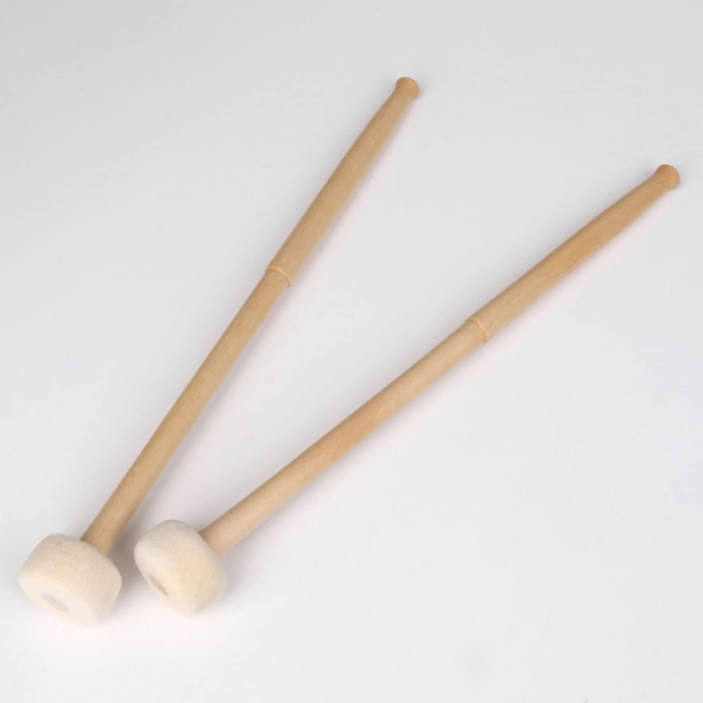 BQLZR 14 Inch Maple Handle Mallet Timpani Stick Multi-Purpose Felt Mallet Sof...